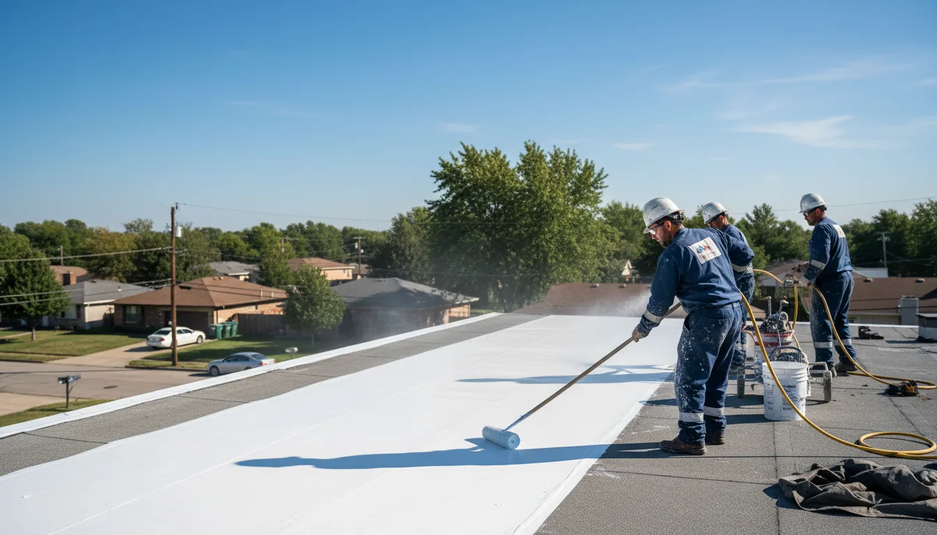 Commercial roof coating in Waterford, MI near me